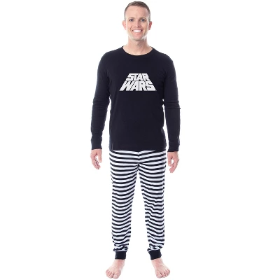 Star Wars Movie Film Title Logo Mens' Womens' Adult Unisex Sleep Pajama Set Black 6 Star Wars Movie Film Title Logo Mens' Womens' Adult Unisex Sleep Pajama Set Black - Image 4