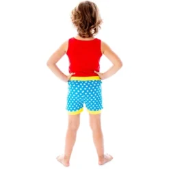 DC Comics Girls Wonder Woman Pajamas Tank Top And Shorts Pajama Set WW Logo