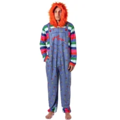 Child's Play Mens' Chucky Good Guys Hooded Union Suit Costume Sleep Pajama Blue -Intimo GUEST a0e6c305 3918 4e90 83a6 b2cfb35c9f29