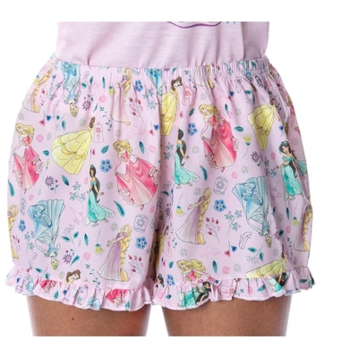 Disney Princess Women's Living The Dream Shirt And Shorts Pajama Set Pink 5 Disney Princess Women's Living The Dream Shirt And Shorts Pajama Set Pink - Image 3