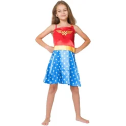DC Comics Little Girls Wonder Woman Costume Pajama Nightgown Multi 12 DC Comics Little Girls Wonder Woman Costume Pajama Nightgown Multi -Intimo GUEST a3893b80 3936 435a 9bda d1508fe84886