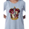 Harry Potter Womens' Hogwarts All Houses Nightgown Sleep Pajama Grey -Intimo GUEST a4792fc4 ed89 417a a057 39f170a4e02d