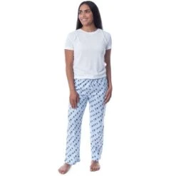 Friends The TV Series Womens' Classic Show Logo Pajama Pants Loungewear Blue -Intimo GUEST a51eaccf aa25 4fb0 8901 2ab1528f4085
