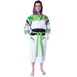 Disney Men's Toy Story Buzz Lightyear Costume Fleece Plush Robe Bathrobe -Intimo GUEST a5ca1b2c 7608 4528 8a9b b8714b0d1336