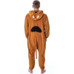 Scooby-Doo Mens' Hooded Union Suit Adult Costume Pajama Sleeper Brown -Intimo GUEST a9699920 4f3c 4720 b3bf 620a2733f025