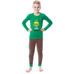 Elf The Movie Film Christmas Elves Tight Fit Family Pajama Set