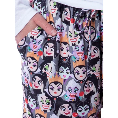 Disney Womens' Villains Ursula Maleficent Evil Queen Sleep Pajama Pants Black 5 Disney Womens' Villains Ursula Maleficent Evil Queen Sleep Pajama Pants Black - Image 3