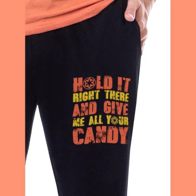 Star Wars Mens' Halloween Stormtrooper Give Me Candy Sleep Pajama Set Multicolored 4 Star Wars Mens' Halloween Stormtrooper Give Me Candy Sleep Pajama Set Multicolored - Image 2