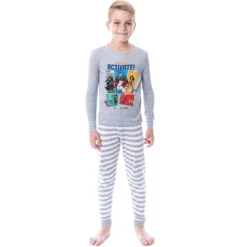 DC League Of Super-Pets Unisex Boys Girls Comic Activate! Sleep Pajama Set Grey -Intimo GUEST ad4ba56d 8f0c 4ade af69 22e46078d53d