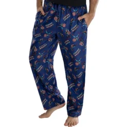Marvel Men's Captain America Retro Allover Print Loungewear Pajama Pants Blue -Intimo GUEST af9486e2 4fa9 44f9 a69b 700a044b796e
