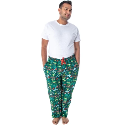 National Lampoon's Christmas Vacation Men's Allover Print Pajama Pants Green 4 National Lampoon's Christmas Vacation Men's Allover Print Pajama Pants Green - Image 2