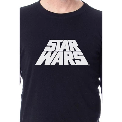 Star Wars Movie Film Title Logo Mens' Womens' Adult Unisex Sleep Pajama Set Black 4 Star Wars Movie Film Title Logo Mens' Womens' Adult Unisex Sleep Pajama Set Black - Image 2