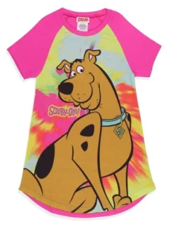 Scooby-Doo Girls' Classic Character Tie-Dye Nightgown Sleep Pajama Shirt Multicolored -Intimo GUEST b270327a ce8e 4c50 a9e2 2990fc5b1521