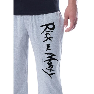 Rick And Morty Mens' TV Show Series Spaceship Title Sleep Pajama Set Multicolored 4 Rick And Morty Mens' TV Show Series Spaceship Title Sleep Pajama Set Multicolored - Image 2