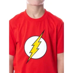 DC Comics Big Boys' The Flash Logo Short Sleeve Shirt Pajama Short Set Red -Intimo GUEST b302a73d fe4a 45a0 abfd 922c3e3f60b5