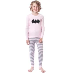 DC Comics Girls' Child Batman Bat Logo Symbol Superhero Sleep Pajama Set Pink 7 DC Comics Girls' Child Batman Bat Logo Symbol Superhero Sleep Pajama Set Pink -Intimo GUEST b3b765d9 4df6 44dc a010 40aa7c26fe66