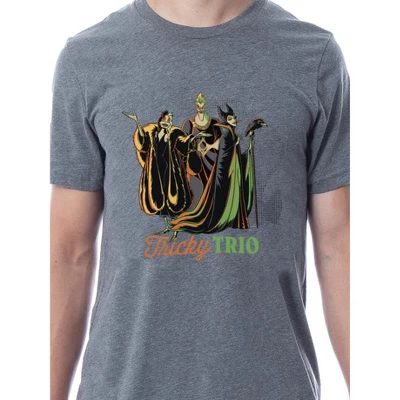 Disney Villains Mens' Tricky Trio Group Shot Characters Sleep Pajama Set Multicolored 3 Disney Villains Mens' Tricky Trio Group Shot Characters Sleep Pajama Set Multicolored