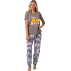 Disney Winnie-the-Pooh Women's I Believe In Naps Jogger Sleep Pajama Set Grey -Intimo GUEST b9d3aeb5 826e 4d2f a250 8ff9ddafc998