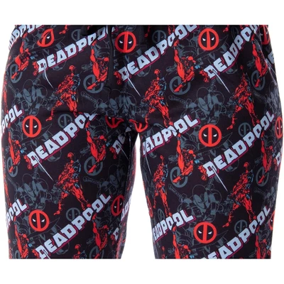 Marvel Women's Deadpool Merc With A Mouth 2 Piece Jogger Pajama Set 4 Marvel Women's Deadpool Merc With A Mouth 2 Piece Jogger Pajama Set - Image 2