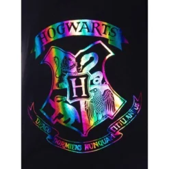 Harry Potter Girls' Hogwarts Rainbow Hologram Shirt And Shorts Pajama Set Black -Intimo GUEST bb0dbb08 4b38 4390 ab5d b7db6cc2a20c