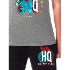 DC Womens' The Suicide Squad Harley Quinn Tropical Movie Sleep Pajama Set Multicolored -Intimo GUEST bbf0f038 823c 4af2 9aab aaeb0ff72fb5