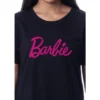 Barbie Womens' Classic Title Logo Icon Nightgown Sleep Pajama Shirt Black 1 Barbie Womens' Classic Title Logo Icon Nightgown Sleep Pajama Shirt Black -Intimo GUEST c12a6e55 e907 453f a154 6f4ff0c4eb9d