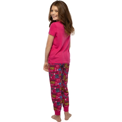 LOL Surprise! Girls Glam 10 Jogger Pants And Shirt Sleepwear 2 Piece Pajama Set Hot Pink 4 LOL Surprise! Girls Glam 10 Jogger Pants And Shirt Sleepwear 2 Piece Pajama Set Hot Pink - Image 2