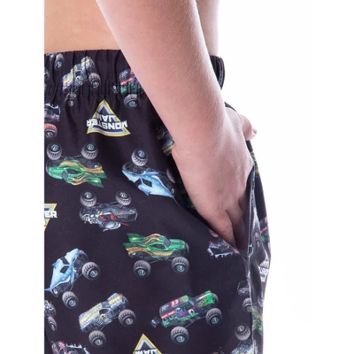 Monster Jam Boys' Dragon Zombie Grave Digger Megalodon Allover Swim Trunks Black 5 Monster Jam Boys' Dragon Zombie Grave Digger Megalodon Allover Swim Trunks Black - Image 3