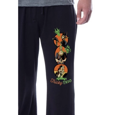 Disney Villains Mens' Tricky Trio Group Shot Characters Sleep Pajama Set Multicolored 4 Disney Villains Mens' Tricky Trio Group Shot Characters Sleep Pajama Set Multicolored - Image 2