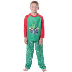 Peanuts Boys' Christmas Holiday Season Sing Along Sleep Pajama Set Green -Intimo GUEST c871f17b 014d 47eb a1df 6c05a11238eb