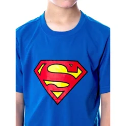DC Comics Big Boys' Superman Logo Short Sleeve Pajama Short Set Blue -Intimo GUEST c97c2c19 6ff0 45c1 888c 0fc4861ac713