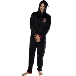 Harry Potter Adult Men's Hooded One-Piece Pajama Union Suit -Intimo GUEST caaf0b6a db53 485d 89c2 bcfbdda81dcf