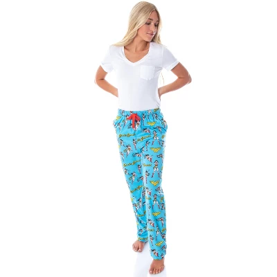 DC Comics Women's Wonder Woman Vintage Allover Pattern Pajama Pants Vintage Wonder Woman 5 DC Comics Women's Wonder Woman Vintage Allover Pattern Pajama Pants Vintage Wonder Woman - Image 3