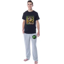 Jurassic Park Mens' Isla Nublar Dinosaur Film Movie Sleep Pajama Set Multicolored -Intimo GUEST ce3ef001 3136 4607 99f0 0e62faecfe55