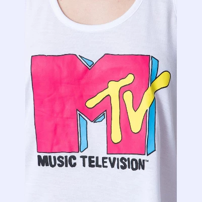 MTV Womens' Music Television Logo Sleep Pajama Set Short Tank Top Multicolored 5 MTV Womens' Music Television Logo Sleep Pajama Set Short Tank Top Multicolored - Image 3