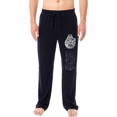 Star Wars Mens' Movie Film Title Logo Millennium Falcon Sleep Pajama Pants Black 5 Star Wars Mens' Movie Film Title Logo Millennium Falcon Sleep Pajama Pants Black - Image 3