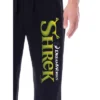 DreamWorks Shrek Men's Movie Film Title Logo Character Sleep Pajama Pants Black