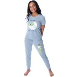 Star Wars Women's The Mandalorian Baby Yoda Shirt And Jogger Pants Pajama Set Grey -Intimo GUEST d0881c24 9487 479b 9aa4 d87cd457decd