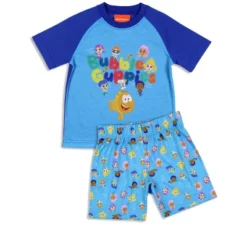 Nickelodeon Toddler Boy's Bubble Guppies Character Sleep Pajama Set Short Blue -Intimo GUEST d1734718 5899 4e8d 9166 ee47801fae35