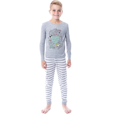 Scooby Doo Boys Scooby Dooby Doo Snug Fit Cotton Kids Pajama Set Grey 5 Scooby Doo Boys Scooby Dooby Doo Snug Fit Cotton Kids Pajama Set Grey - Image 3