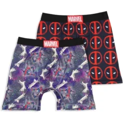 Marvel Mens' 2 Pack Deadpool Cat Symbol Boxers Underwear Boxer Briefs Black -Intimo GUEST d1f6b3f4 1438 4d5b 8e97 2963e9f49661