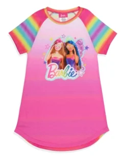 Barbie Girls' Doll Magic Fairy Characters Stars Nightgown Sleep Pajama Shirt Pink -Intimo GUEST d20fbc9a 1911 45d2 ac99 48707c6ca60a