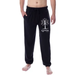 The Lord Of The Rings Mens' Gondor White Tree Sleep Jogger Pajama Pants Black -Intimo GUEST d238ce59 0a42 4a7f 92eb f8f77442956a