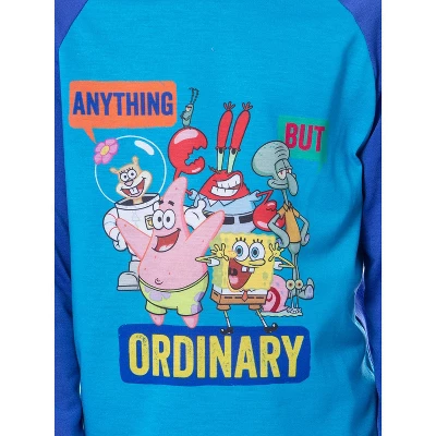 Nickelodeon Boys' SpongeBob SquarePants Anything But Ordinary Pajama Set Blue 4 Nickelodeon Boys' SpongeBob SquarePants Anything But Ordinary Pajama Set Blue - Image 2