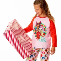 Barbie Girls' Christmas Santa Characters Tis The Season Sleep Pajama Set Pink -Intimo GUEST d6239bad 2c7f 4737 8ec3 29611783a110