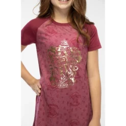 Harry Potter Girls' Foil Print Hogwarts Houses S/S Raglan Nightgown -Intimo GUEST d825e6f4 3fa2 4f96 90ce c22e4d118f45