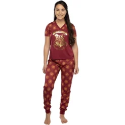 Harry Potter Short Sleeve Hogwarts Junior's Jogger PJ Pajama Set -Intimo GUEST da55fac6 8dc9 4332 8289 d8bfebf1e345