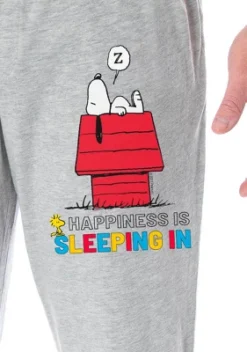 Peanuts Adult Snoopy Sleeping In Character Loungewear Sleep Pajama Pants Heather Grey -Intimo GUEST da5756e6 6005 476b 8ba9 87d74dc6ba6a