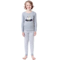 Harry Potter Child Unisex Hedwig Hogwarts Letter Wizarding World Pajama Set Grey -Intimo GUEST dcc45512 a70d 433c a6d3 5dfd691751ad