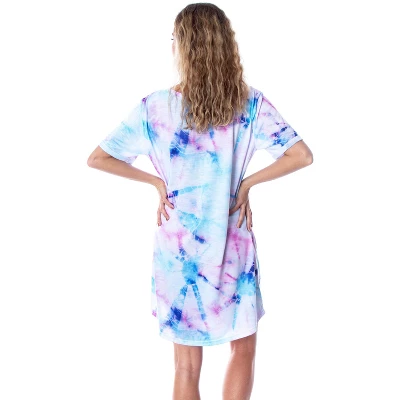 Disney Princess Women's Little Mermaid Ariel Tie Dye Nightgown Sleep Shirt 3 Disney Princess Women's Little Mermaid Ariel Tie Dye Nightgown Sleep Shirt